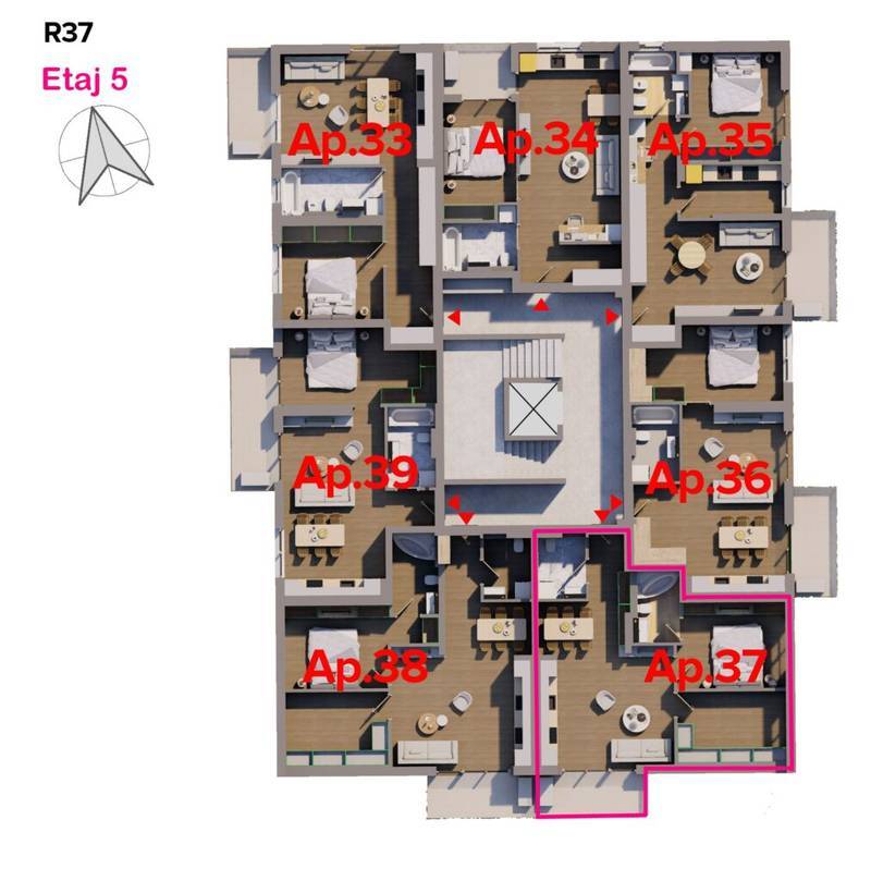 Fără comision! Startul unei Vieți Noi.  Descoperă Apartamentul Tău Modern, RED9 ARED în zona UTA 2 camere 2 dormitoare Arad 5