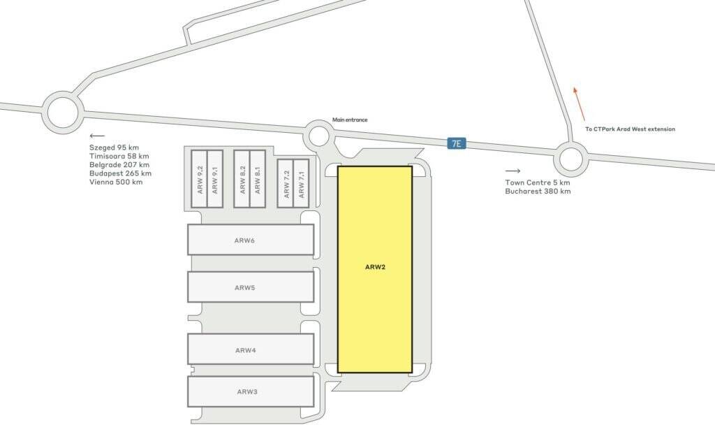 De închiriat Hală industrială de închiriat, 2.900 mp, Arad în zona Aurel Vlaicu 2 camere Arad 3