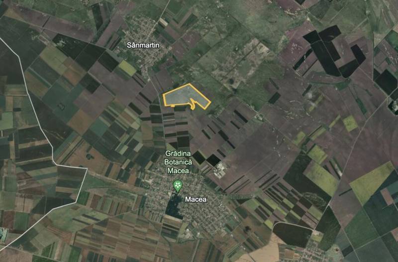 Teren 42 ha pentru parc fotovoltaic – Macea, Arad 