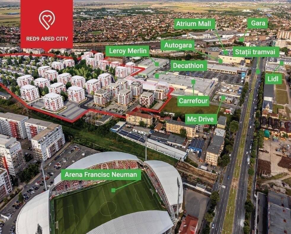 De vânzare Parcele ARED – in inima Aradului – direct de la dezvoltator în zona UTA Arad 2