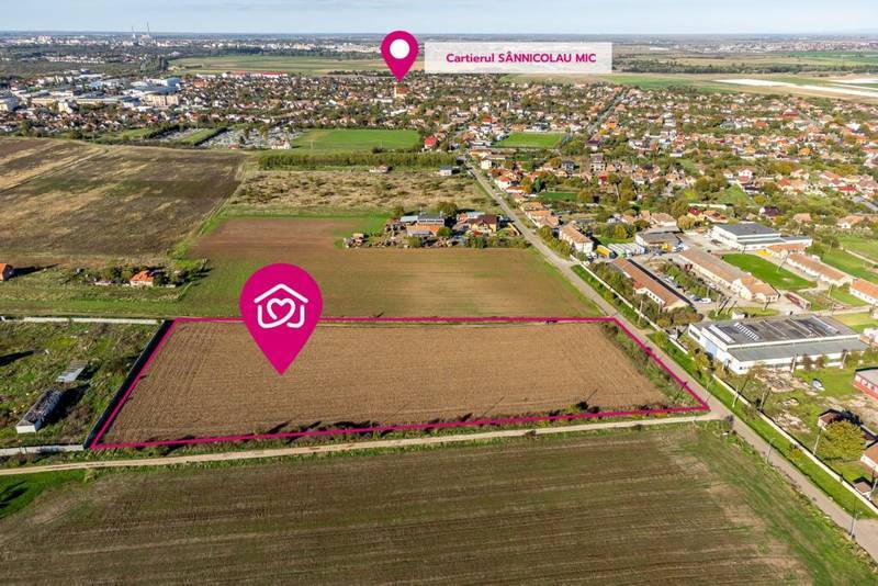 De vânzare Teren de case în Sânnicolau Mic la 25 eur/mp în zona Sannicolau Mic Arad 1