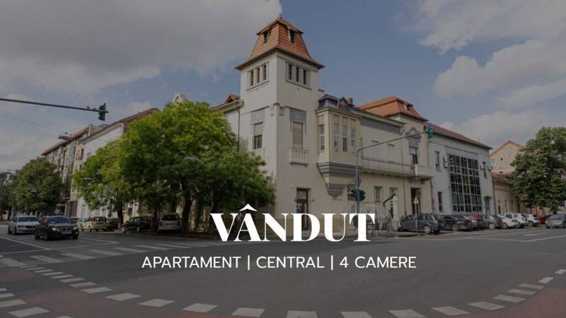 De vânzare Vândut! Raritate pe piața imobiliară din Arad–Apartament cu 4 camere în zona Central 4 camere Arad 1