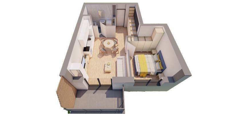 De vânzare APARTAMENT NOU DE VANZARE – ARED AFI – direct de la dezvoltator în zona UTA 2 camere 1 dormitor Arad 1