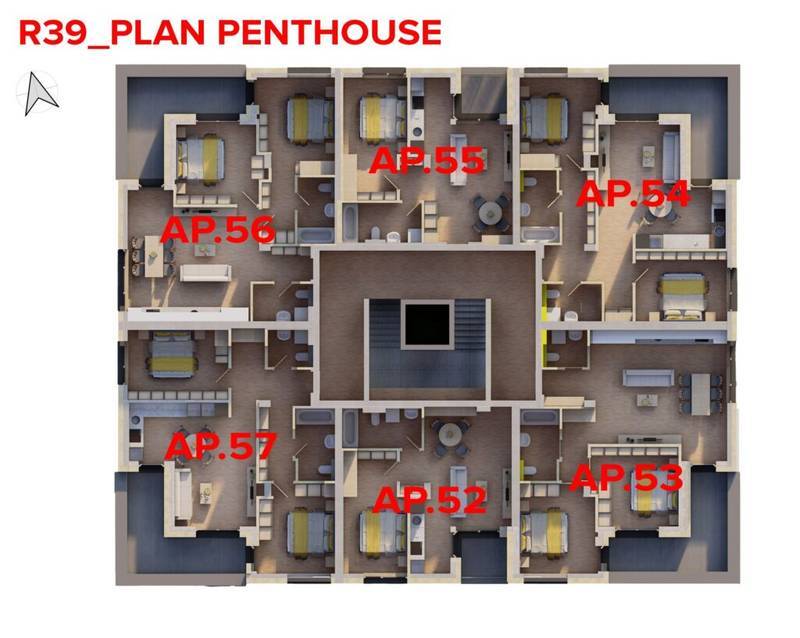 De vânzare Penthouse ARED direct de la dezvoltator – Comision 0% în zona UTA 3 camere 2 dormitoare Arad 10