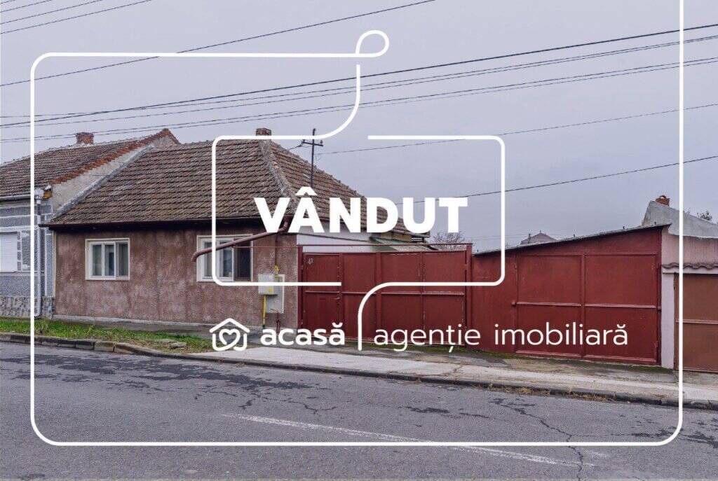 VÂNDUT! Casă cu 2 camere, teren, garaj în Bujac / Necesită renovare De vânzare VÂNDUT! Casă cu 2 camere, teren, garaj în Bujac / Necesită renovare în zona Bujac 2 camere 2 dormitoare Arad 1